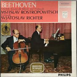 Beethoven, Mstislav Rostropowitsch, Svjatoslav Richter Sämtliche Sonaten Für Klavier Und Violoncello LP-BOX Beethoven, Mstislav Rostropowitsch, Svjatoslav Richter Sämtliche Sonaten Für Klavier Und Violoncello LP-BOX