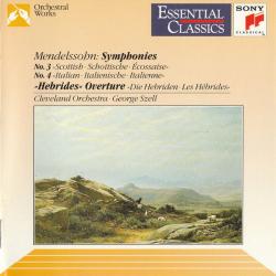 MENDELSSOHN Symphonies No. 3 "Scottish" No. 4 "Italian" "Hebrides" Overture Фирменный CD 
