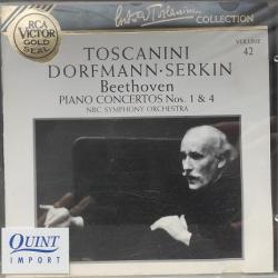 BEETHOVEN Piano Concertos Nos. 1 & 4 Фирменный CD 