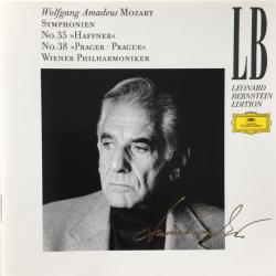 Mozart - Leonard Bernstein Symphonien No. 35 Haffner / No. 38 Prague Фирменный CD 