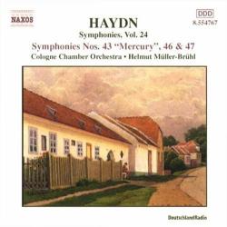 HAYDN Symphonies Vol. 24 - Symphonies Nos. 43 "Mercury", 46 & 47 Фирменный CD HAYDN Symphonies Vol. 24 - Symphonies Nos. 43 "Mercury", 46 & 47 Фирменный CD