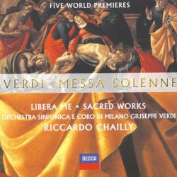 VERDI Messa Solenne / Libera Me / Sacred Works Фирменный CD 