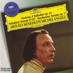 Brahms, Schubert, Beethoven, Arturo Benedetti Michelangeli Brahms: 4 Balladen Op. 10 - Schubert: Sonate D 537 - Beethoven: Sonate Op. 7 Фирменный CD Brahms, Schubert, Beethoven, Arturo Benedetti Michelangeli Brahms: 4 Balladen Op. 10 - Schubert: Sonate D 537 - Beethoven: Sonate Op. 7 Фирменный CD