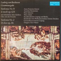 BEETHOVEN Sinfonie Nr. 9 D-moll Op. 125 (Mit Schlußchor Über Schillers Ode »An Die Freude«) / Sinfonie Nr. 2 D-dur Op. 36 Виниловая пластинка BEETHOVEN Sinfonie Nr. 9 D-moll Op. 125 (Mit Schlußchor Über Schillers Ode »An Die Freude«) / Sinfonie Nr. 2 D-dur Op. 36 Виниловая пластинка