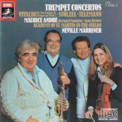 Maurice André - Stölzel ∙ Telemann ∙ Vivaldi Trumpet Concertos Фирменный CD Maurice André - Stölzel ∙ Telemann ∙ Vivaldi Trumpet Concertos Фирменный CD