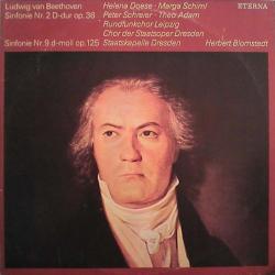 BEETHOVEN Sinfonie Nr. 2 D-dur Op. 36 & Sinfonie Nr. 9 D-moll Op. 125 Виниловая пластинка 
