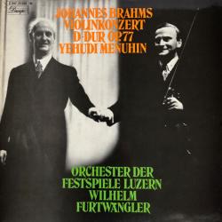 Brahms - Yehudi Menuhin Violinkonzert D-Dur Op. 77 Виниловая пластинка 