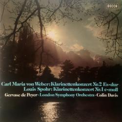 CARL MARIA VON WEBER Klarinettenkonzerte Виниловая пластинка 