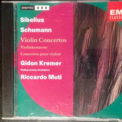 Gidon Kremer, Riccardo Muti, Philharmonia Orchestra / Sibelius & Schumann Violin Concertos Фирменный CD Gidon Kremer, Riccardo Muti, Philharmonia Orchestra / Sibelius & Schumann Violin Concertos Фирменный CD