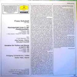 SCHUBERT Forellen-Quintett / Sonatine A-Moll 
