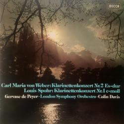 WEBER SPOHR DE PEYER Klarinettenkonzerte Виниловая пластинка WEBER SPOHR DE PEYER Klarinettenkonzerte Виниловая пластинка