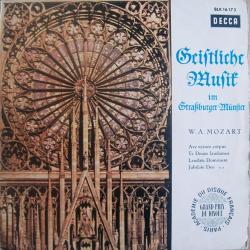 MOZART Geistliche Musik Im Straßburger Münster Виниловая пластинка 