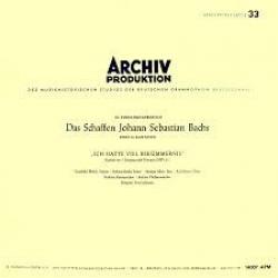 BACH "Ich Hatte Viel Bekümmernis" Виниловая пластинка 