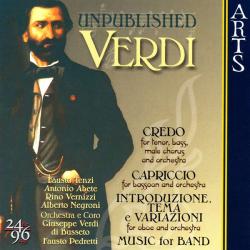 VERDI Unpublished Verdi Фирменный CD 