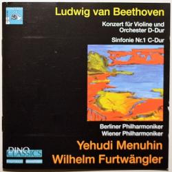 Beethoven, Yehudi Menuhin Konzert Für Violine Und Orchester D-Dur, Sinfonie Nr.1 C-Dur Фирменный CD 