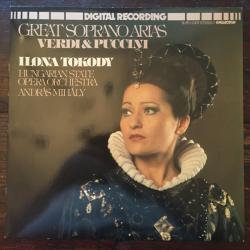 ILONA TOKODY Great Soprano Arias Verdi & Puccini Виниловая пластинка ILONA TOKODY Great Soprano Arias Verdi & Puccini Виниловая пластинка