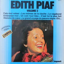 EDITH PIAF EDITH PIAF VOLUME 2 Виниловая пластинка 